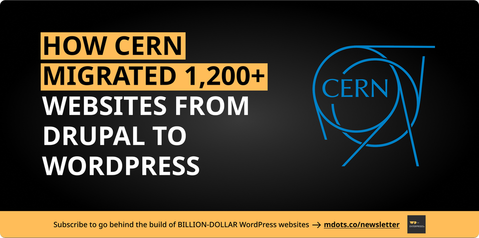 Behind the Build: CERN's WordPress Migration